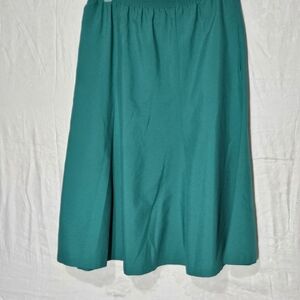 Vintage Alfred Dunner Vibrant Green A-Line Skirt